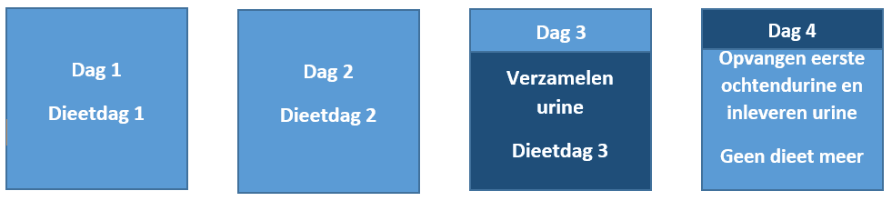 U volgt het dieet 3 dagen