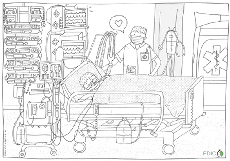 Kinderen op bezoek op de Intensive Care