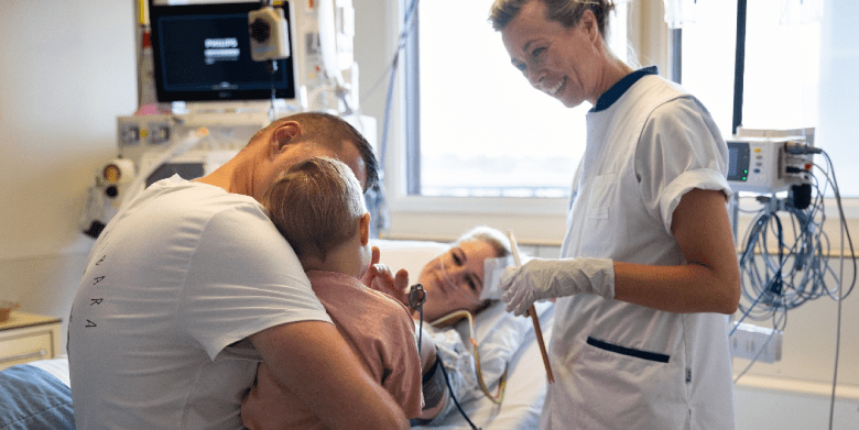 Kinderen op bezoek op IC