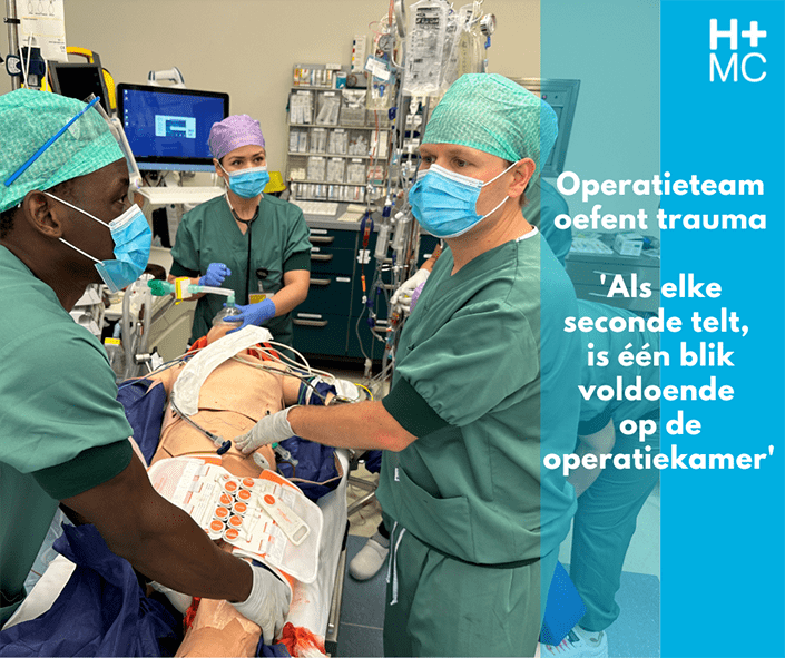 operatieteam oefent trauma