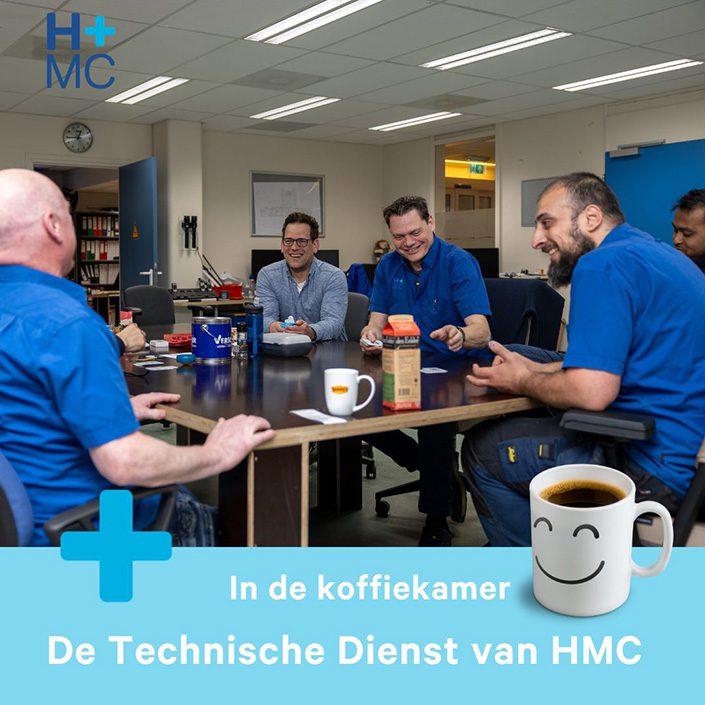 In de koffiekamer - Technische Dienst van HMC