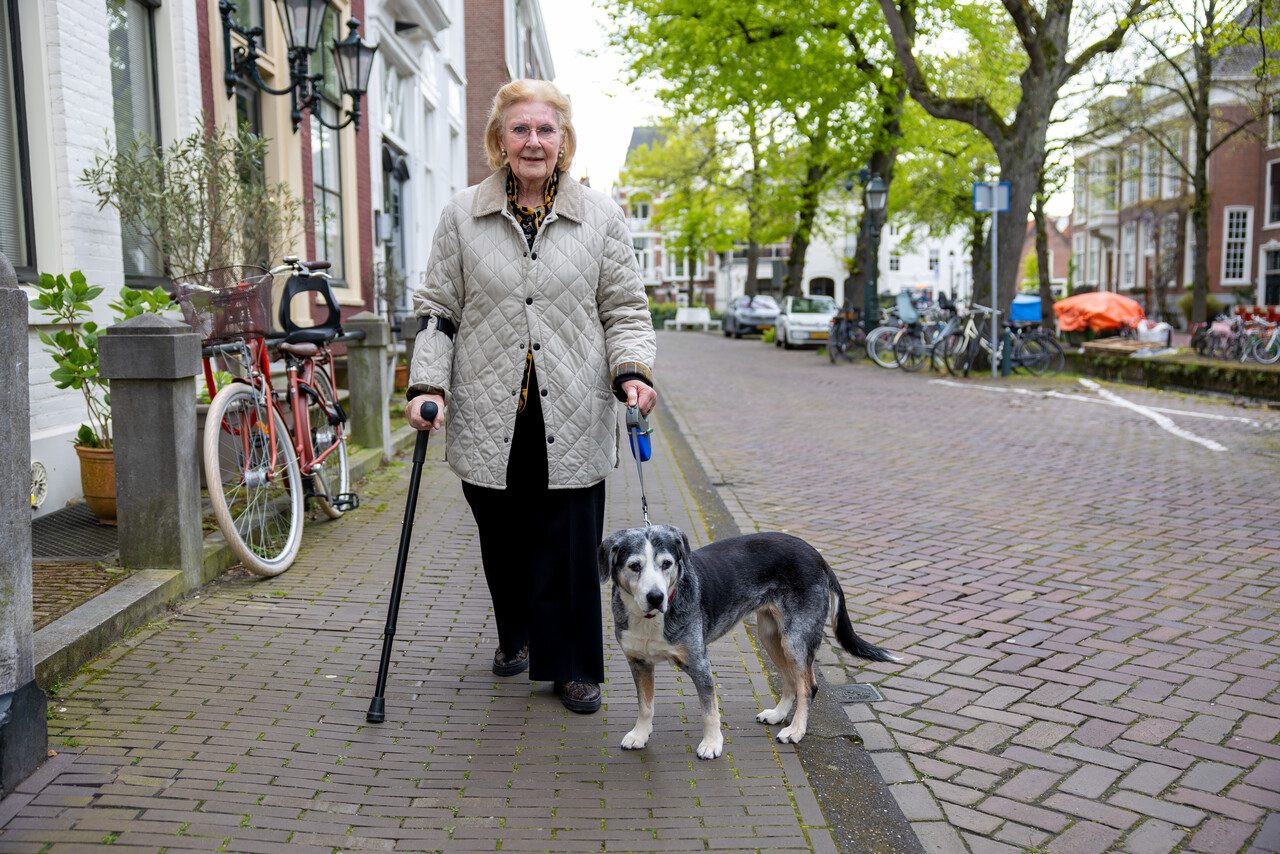 Annelise met haar hond