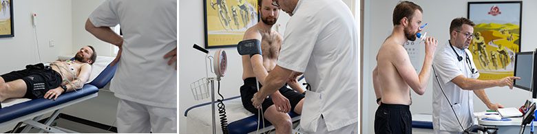 sportmedisch onderzoek - hart, longen en bloedvaten