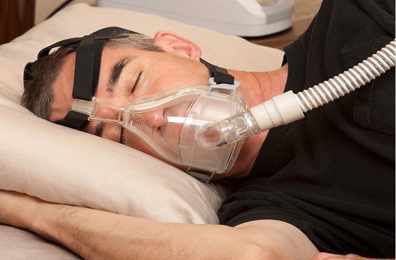 Beademings masker neus en mond