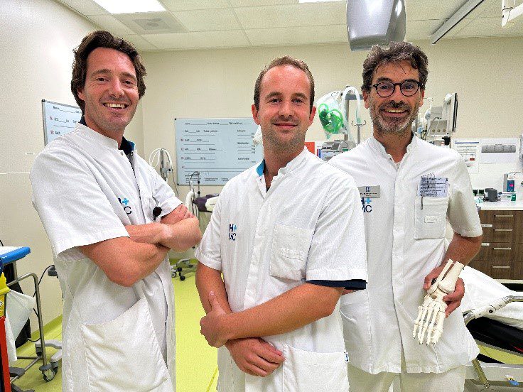 Sander Verhage, Adriaan Franx en Jochem Hoogendoorn