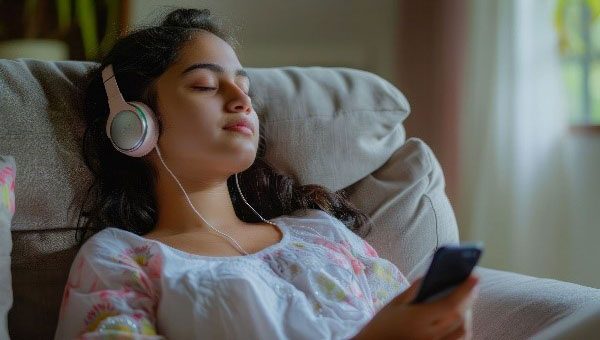 Doe uw ogen dicht en gebruik een koptelefoon tegen geluid bij overprikkeling